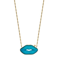 "True blue baby I love you" big necklace