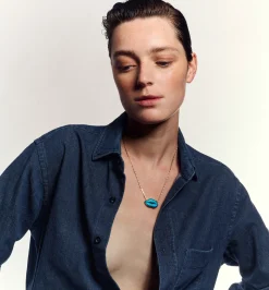 "True blue baby I love you" big necklace