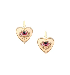 Rose coeur diamond earrings lito♡racil