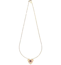 Rose coeur diamond necklace lito♡racil