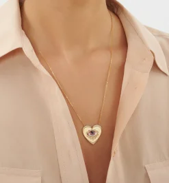 Rose coeur diamond necklace lito♡racil