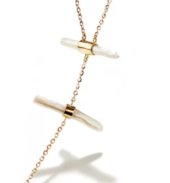 Sapphire, moonstone and pearl necklace