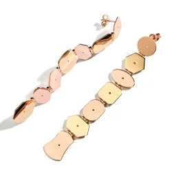 Slim multi shaped earrings