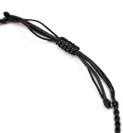 Small Andrea macrame diamond men's bracelet