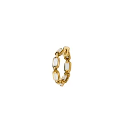 Small chain diamond earring