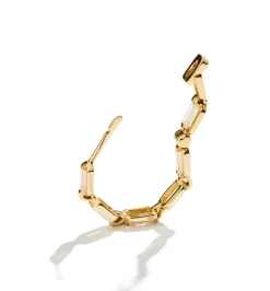 Small chain diamond earring