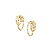 Small double chain hoops