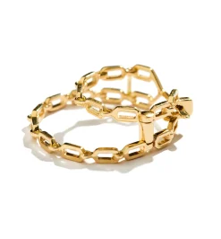 Small double chain hoops