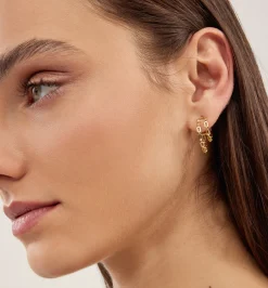 Small double chain hoops
