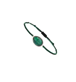 Small Gola diamond macrame men's bracelet