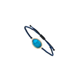 Small Luna diamond macrame bracelet