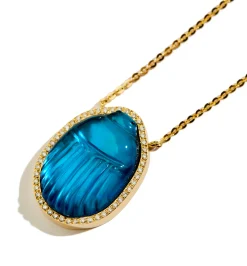 Small Luna diamond necklace